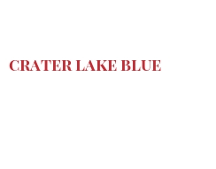 Fromages du monde - Crater Lake Blue
